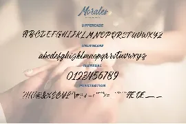 Handwritten Script - Morales Signature font