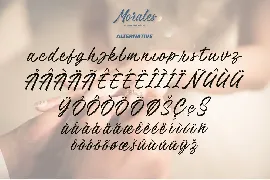 Handwritten Script - Morales Signature font