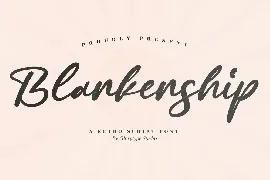 Blankenship Retro Script Font