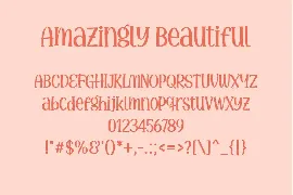 Amazingly Beautiful font