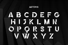 Asterix | 3D fonts | Futuristic