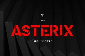 Asterix | 3D fonts | Futuristic