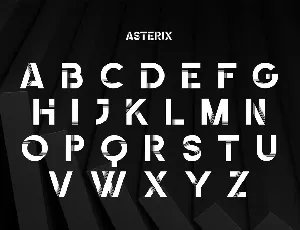 Asterix | 3D fonts | Futuristic