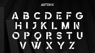 Asterix | 3D fonts | Futuristic