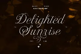 Delighted Sunrise - Elegant Wedding Script Font