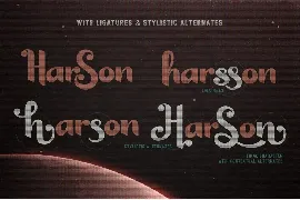 Harson Regular - Intergalactic Typeface font