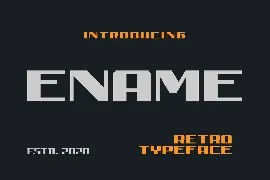 Ename Retro Sans font