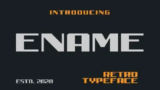 Ename Retro Sans font