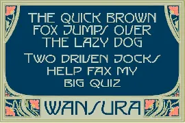 Wansura - Art Nouveau Fonts