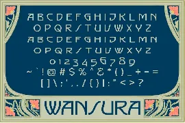 Wansura - Art Nouveau Fonts