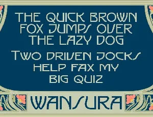 Wansura - Art Nouveau Fonts