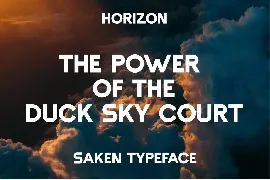 SAKEN Modern Sans Serif Typeface font