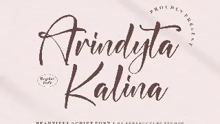 Arindyta Kalina Script Font