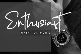 Enthusiast Behavior - Stylish Signature Font