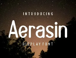 Aerasin font