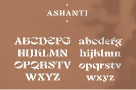 Ashanti - Elegant Serif Display font