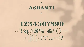 Ashanti - Elegant Serif Display font