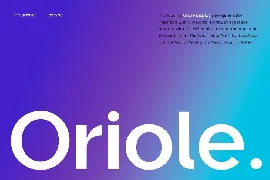 Oriole Display font