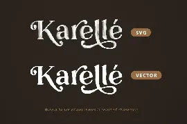 Karelle SVG - An Organic Serif font