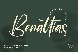 Benattias Script Font