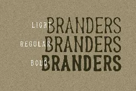 Branders - Condensed Handmade Font