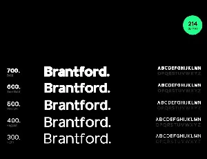 BrantFord Display Typeface font