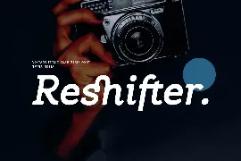 Reshifter - Retro Vintage Bold Italic Slab Serif font