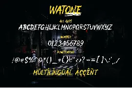 Watone - Brush Typeface Font