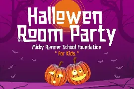 Micky Runner - Funny Horror Kids Game Display Font