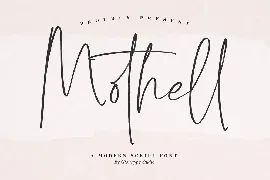 Mothell Script Font