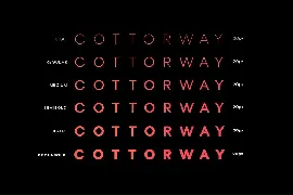 Cottorway Display Typeface font