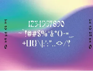 Kenzo - Psychedelic Typeface font