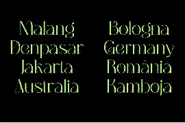 Bumerang - Display Logo font