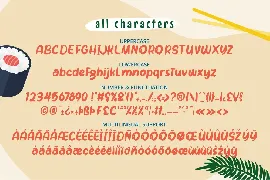 Salmon Rice font