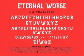 Eternal Worse font