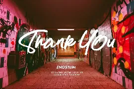 Enostlim Street Brush font