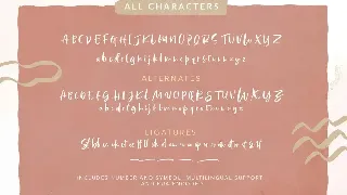 Lindsay Brown Script (+EXTRAS) font