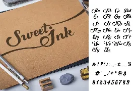 Sweet Ink Font Calligraphy