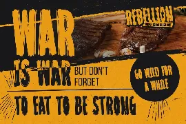 REBELLION - Unique Rough Brush Font