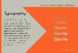 Glorifie font