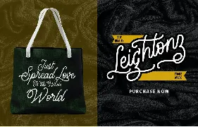 Leightonz | A Finely Handcrafted Monoline Script font