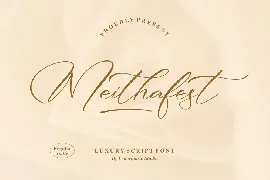 Meithafest Luxury Script Font