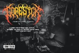 Dreamfire - Death Metal Font