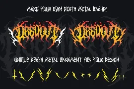 Dreamfire - Death Metal Font