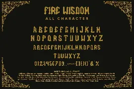 Fire Wisdom - Blackletter Display Font