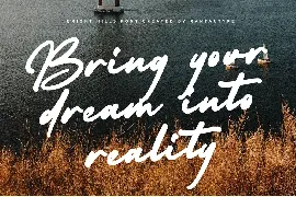 Bright Hills // Modern Handwritten Font