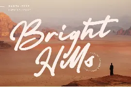 Bright Hills // Modern Handwritten Font