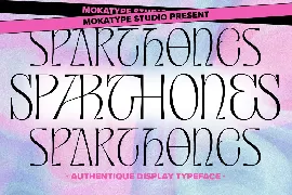 Sparthones - Authentic Display Font