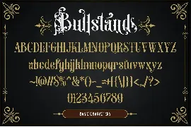 Bull Stand Typeface font