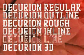 Decurion Typeface font